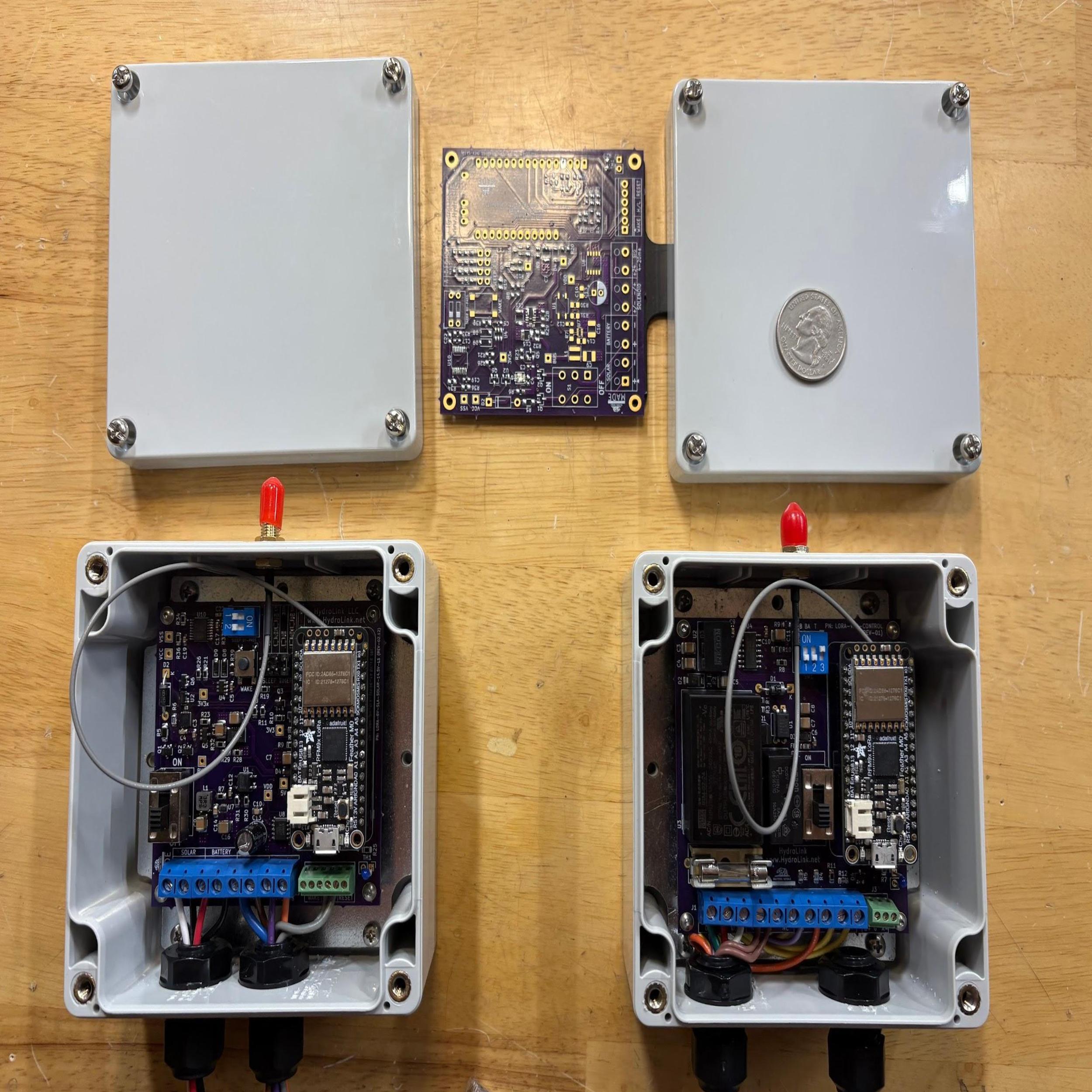 LoRa Nodes in the Shop after Fabrication